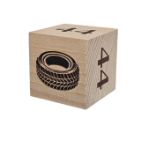 Klocek/kostka 40 mm z grawerem na każdej ściance